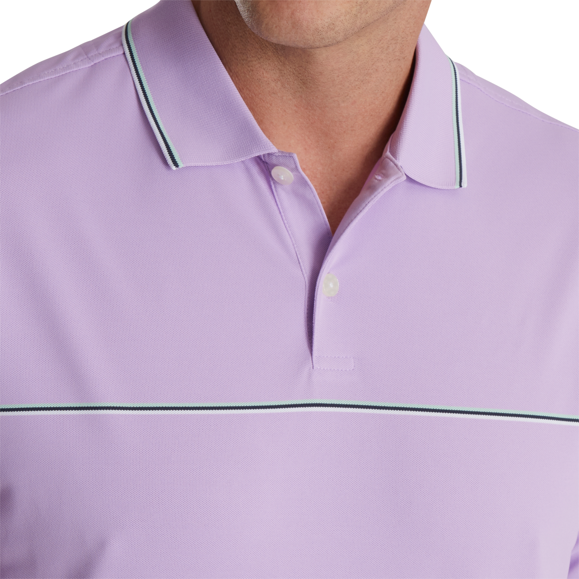 Small Details Stretch Pique Knit Collar-Previous Season Style