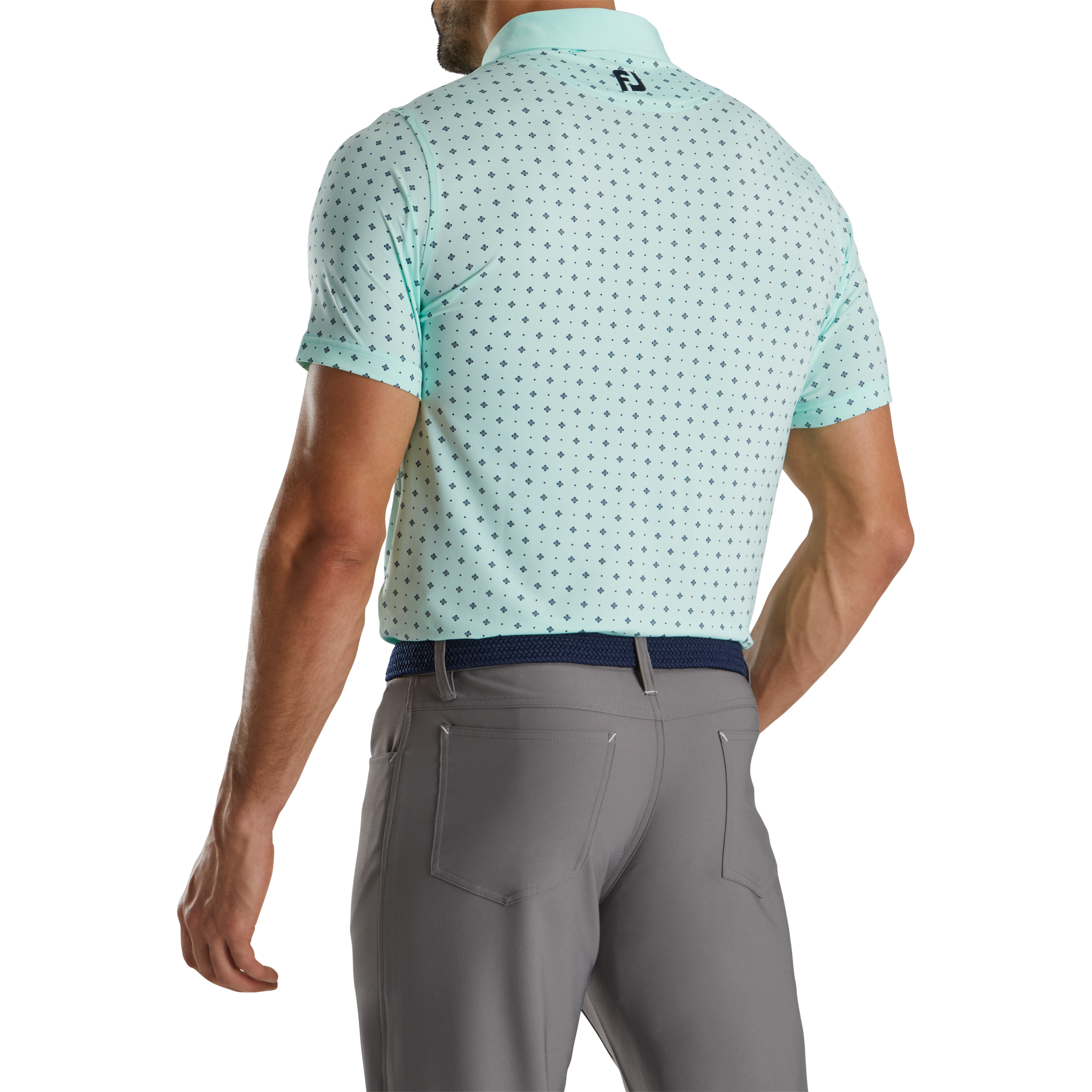 Athletic Fit Deco Print Self Collar-Previous Season Style