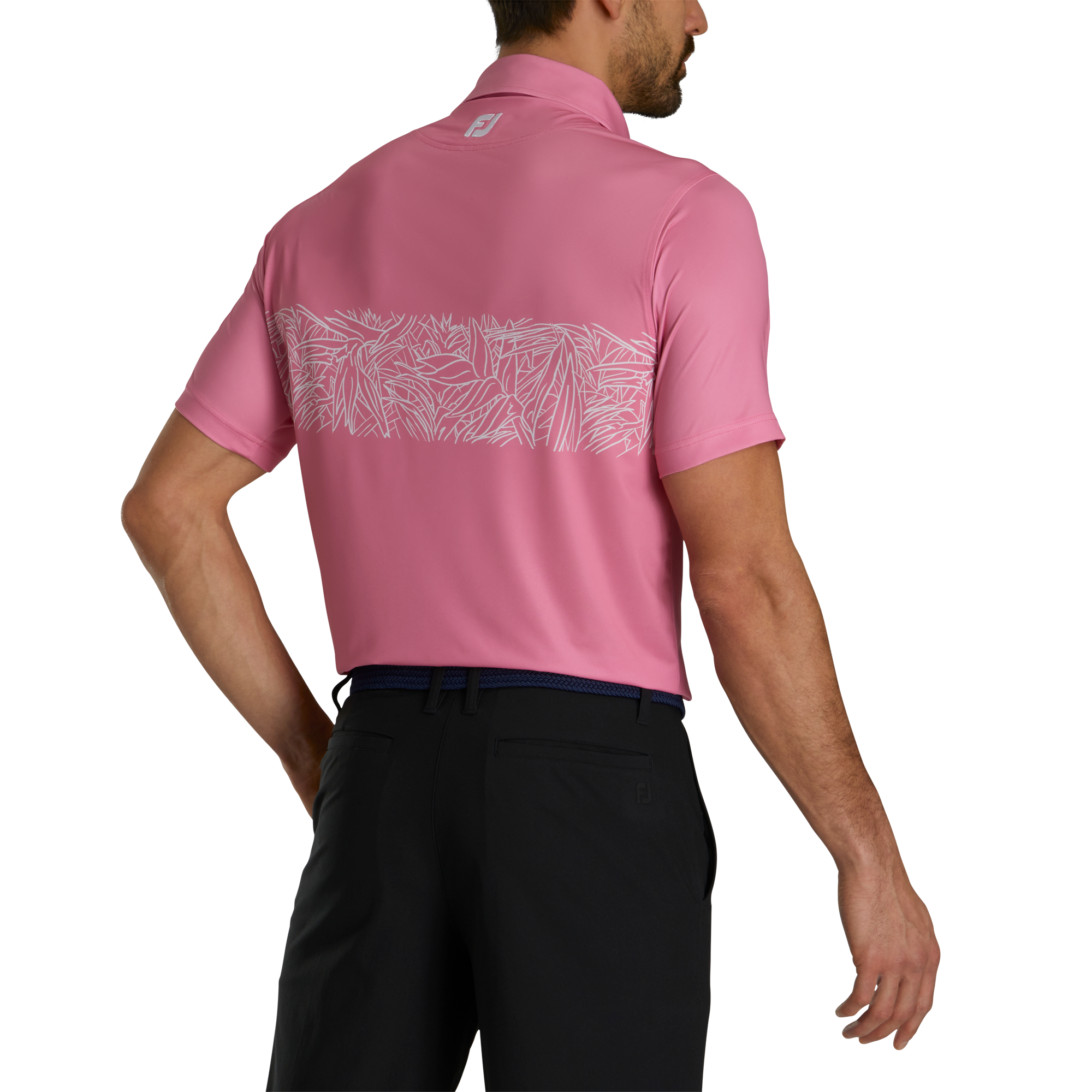 Tropical Chestband Lisle Self Collar-Previous Season Style