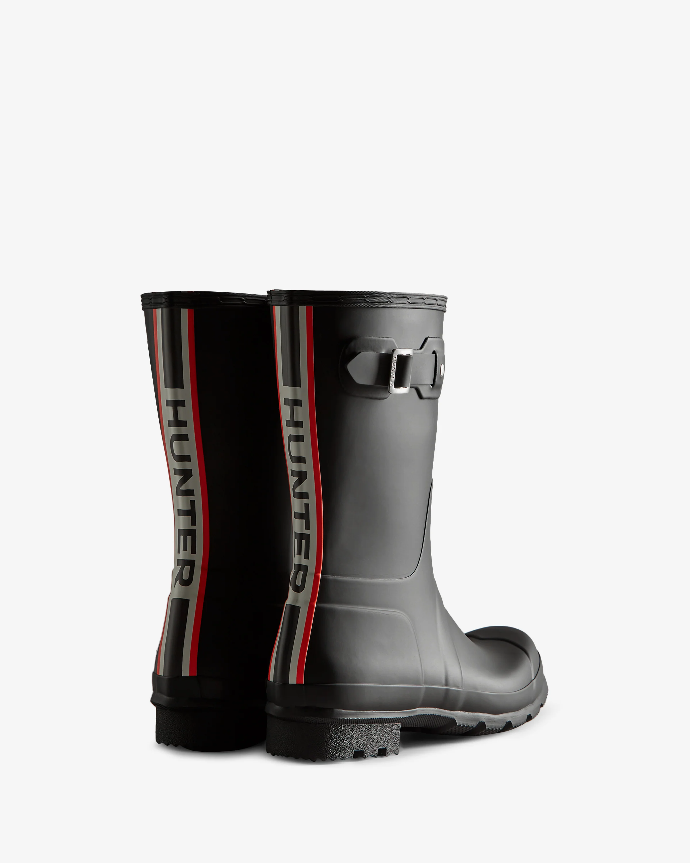 Men's Tri-Colour Logo Backstrap Short Wellington Boots