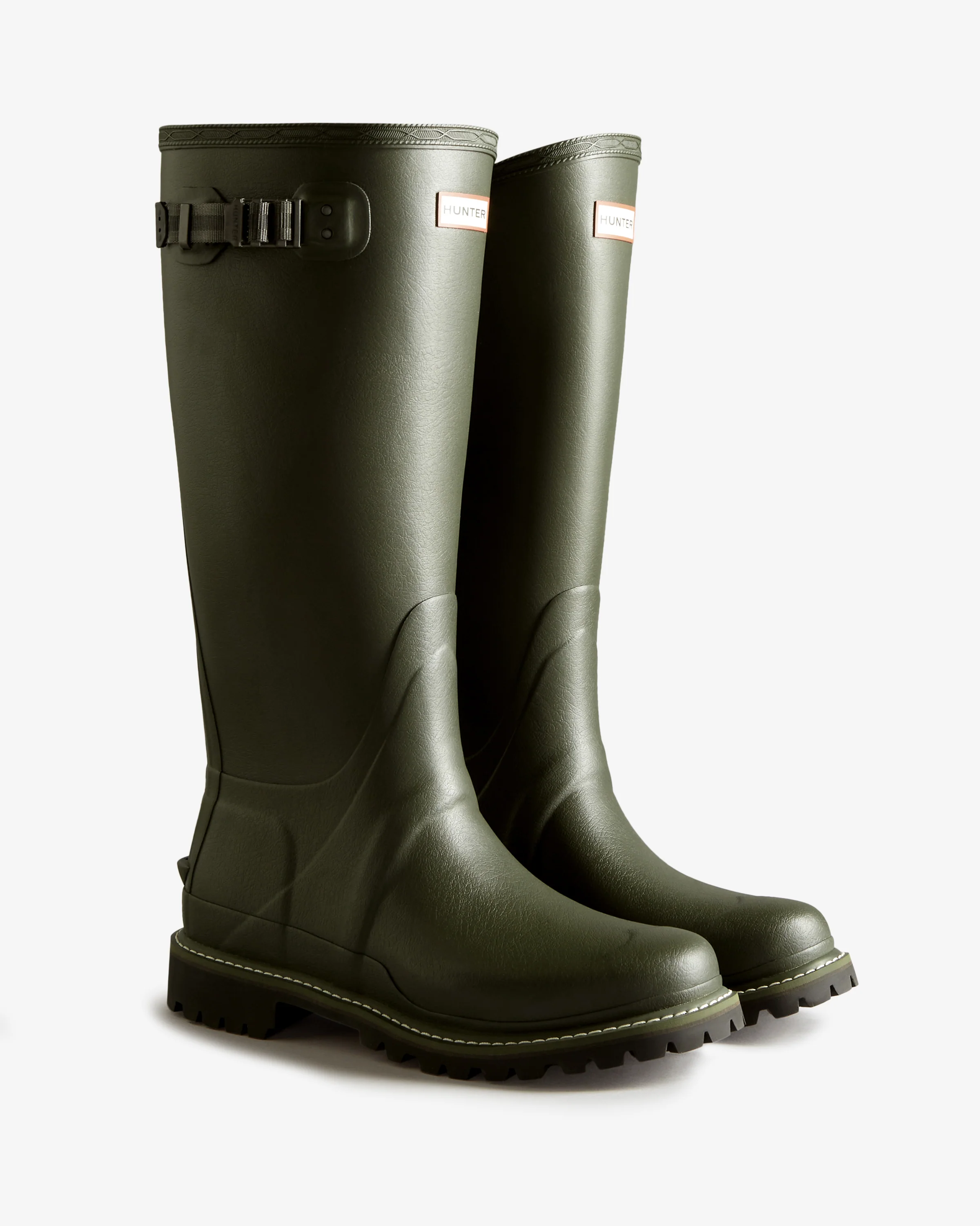 Mens Balmoral Tall Wide Commando Sole Boot