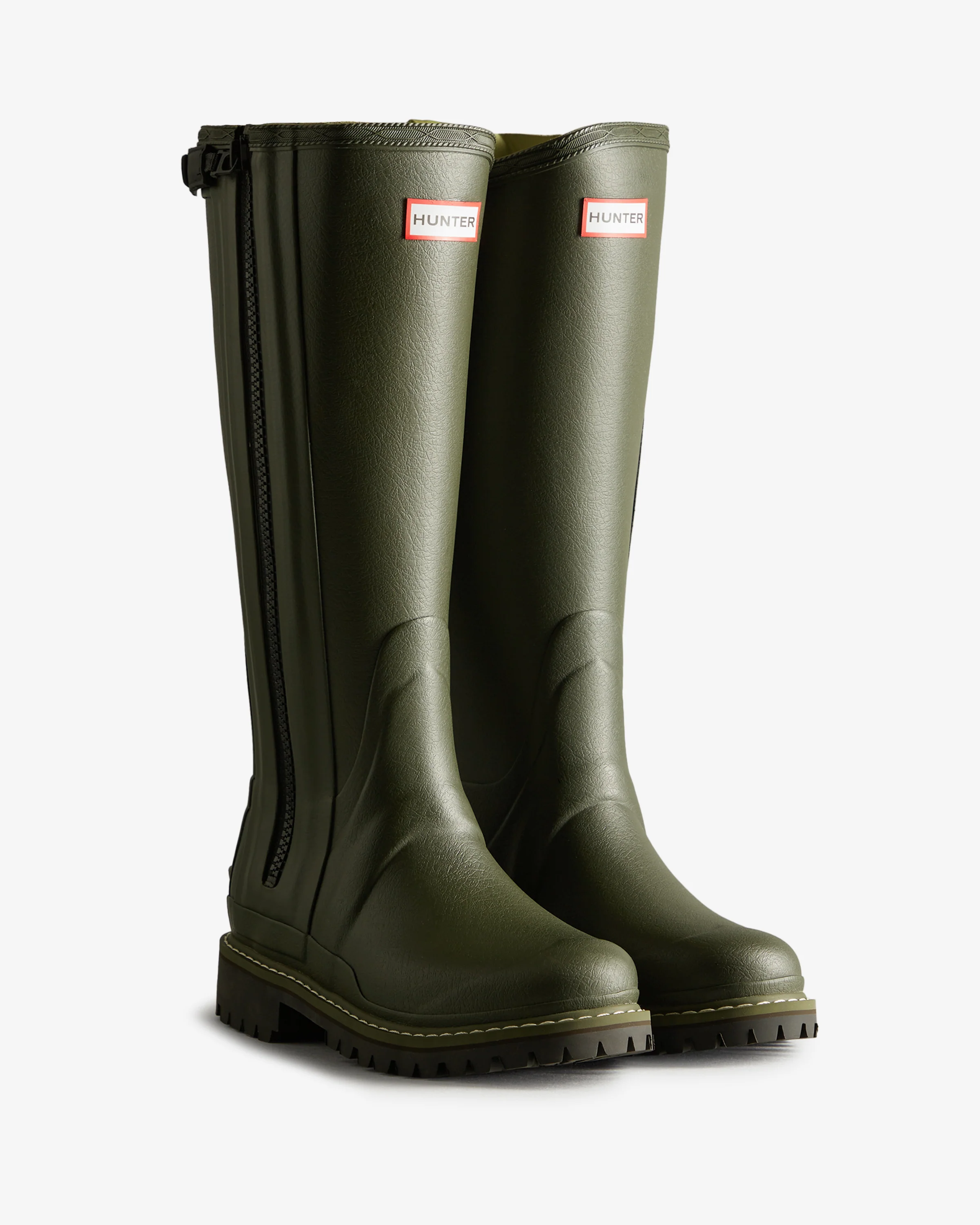 Womens Balmoral Tall Full Zip Commando Sole Boot