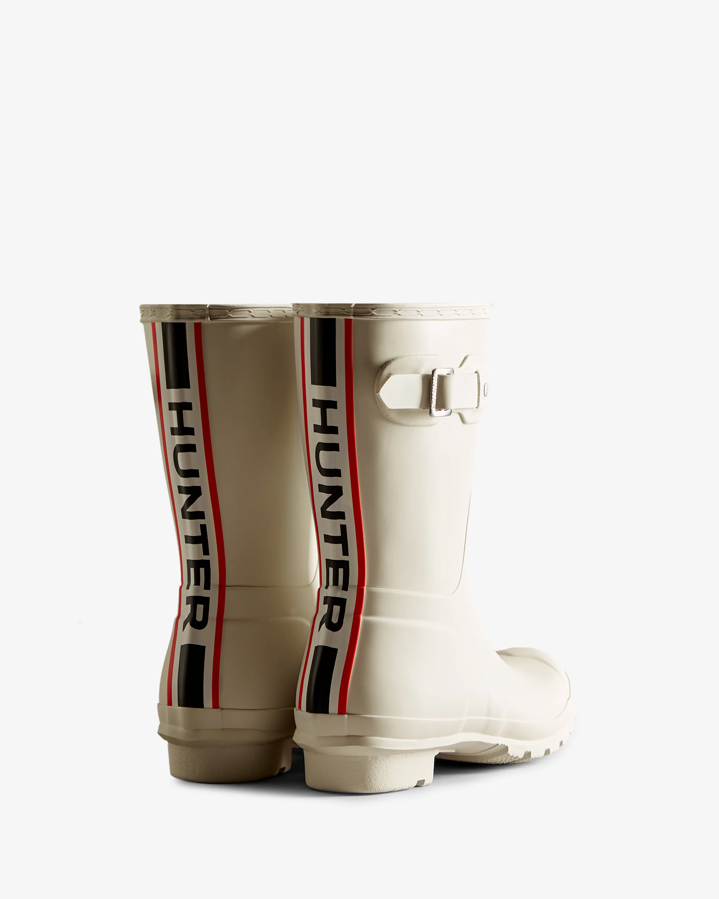 Women's Tri-Colour Logo Backstrap Short Wellington Boots