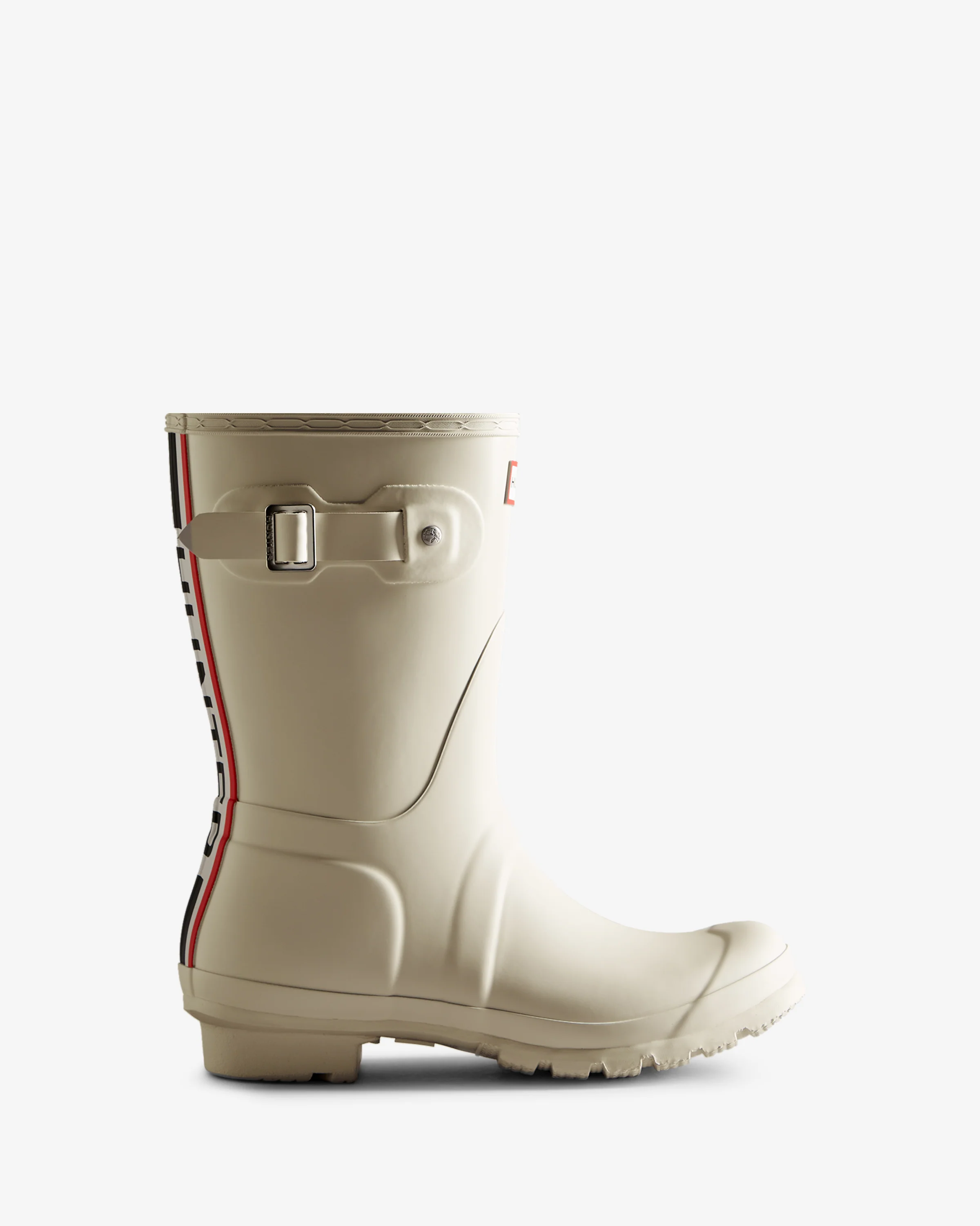 Women's Tri-Colour Logo Backstrap Short Wellington Boots
