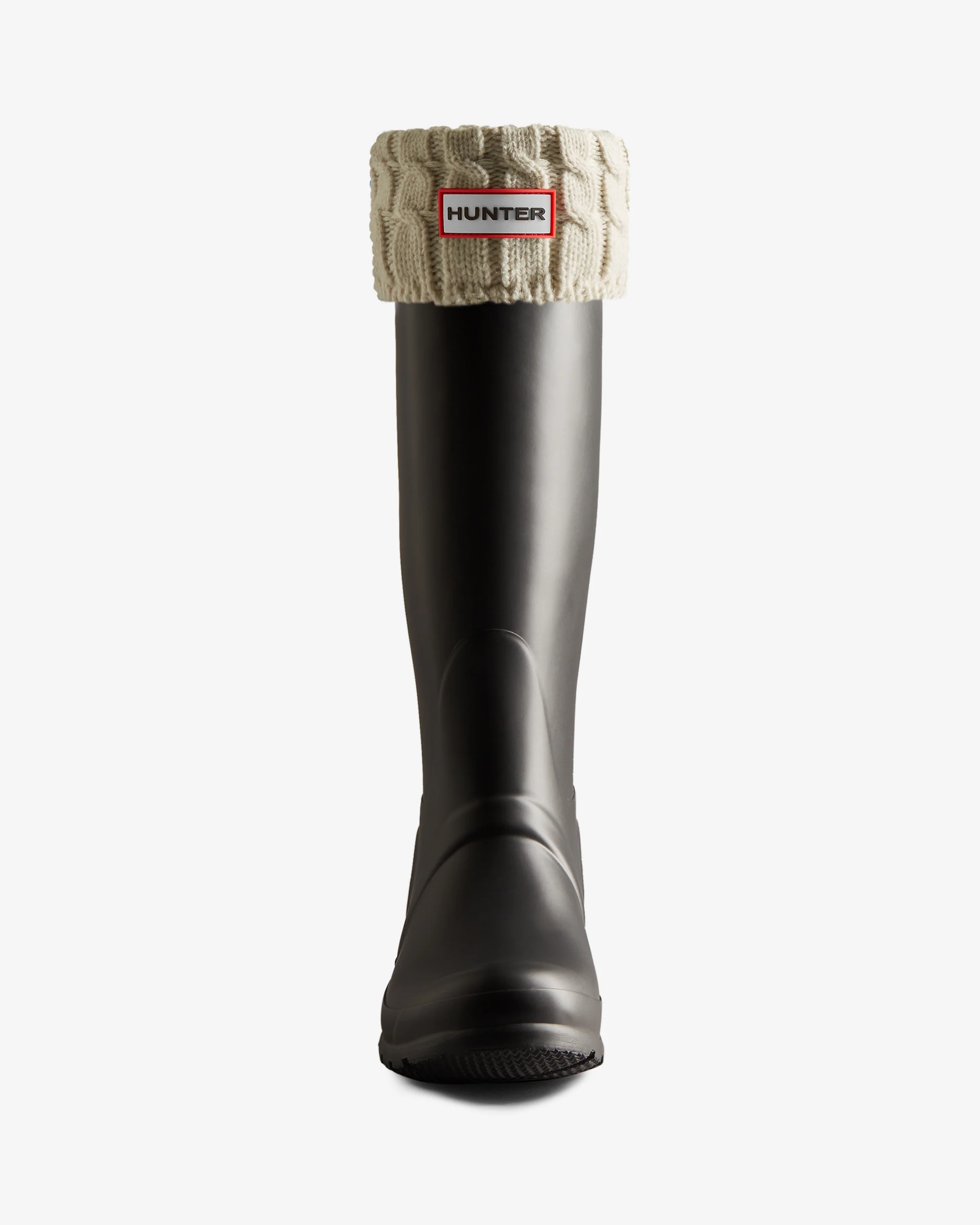 Recycled 6 Stitch Cable Cuff Tall Boot Socks