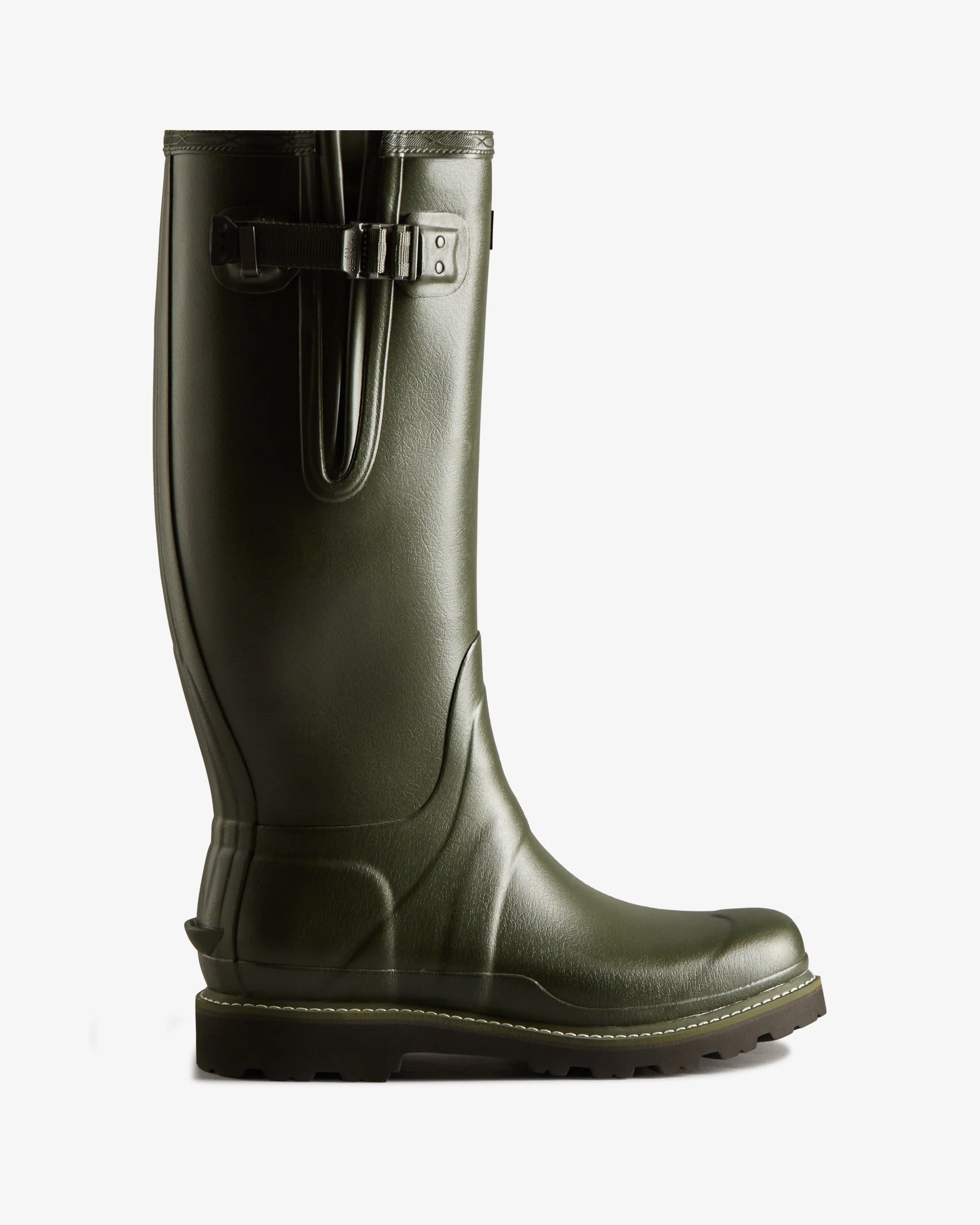Mens Balmoral Tall Side Adjustable Commando Sole Boot