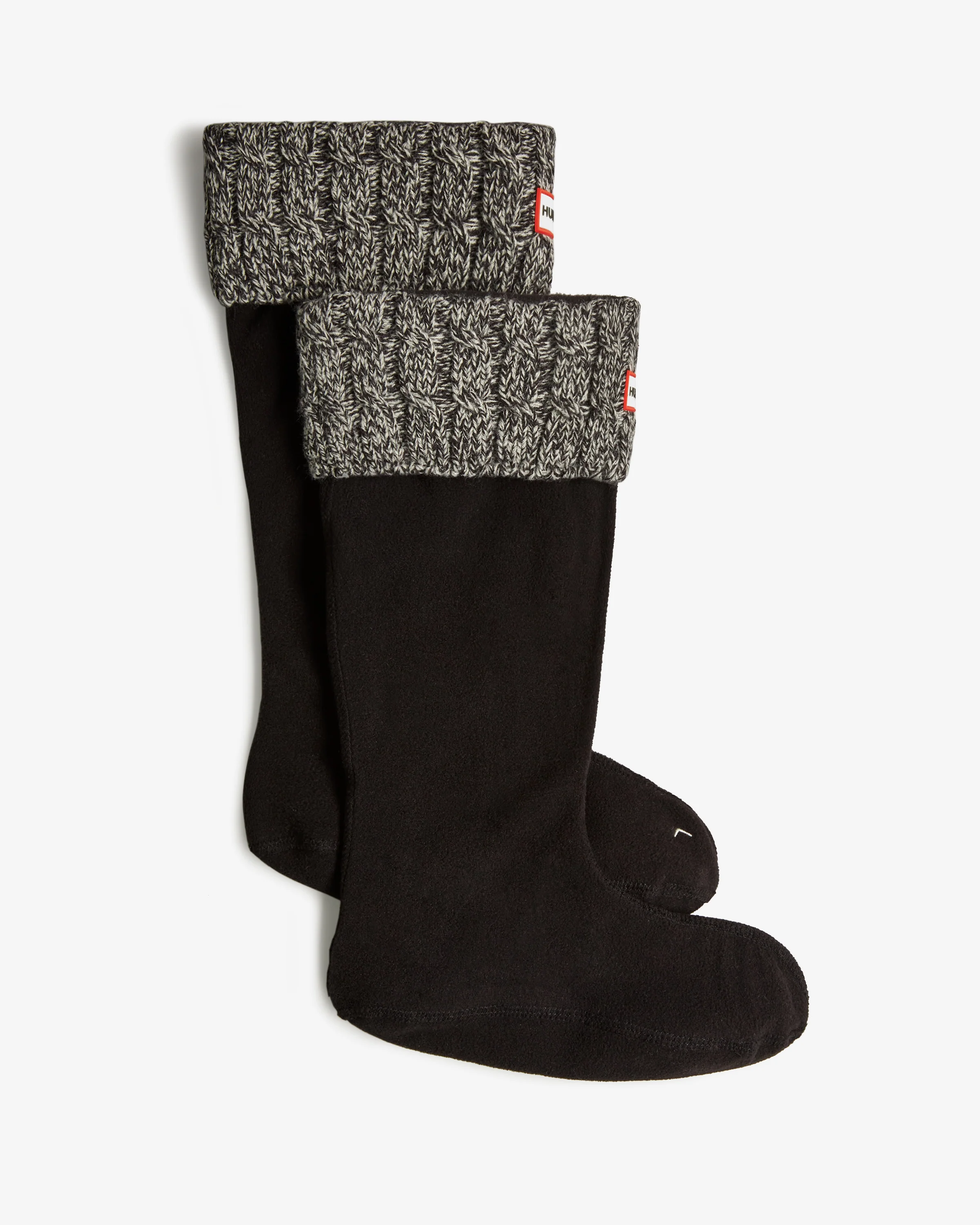 Recycled 6 Stitch Cable Cuff Tall Boot Socks
