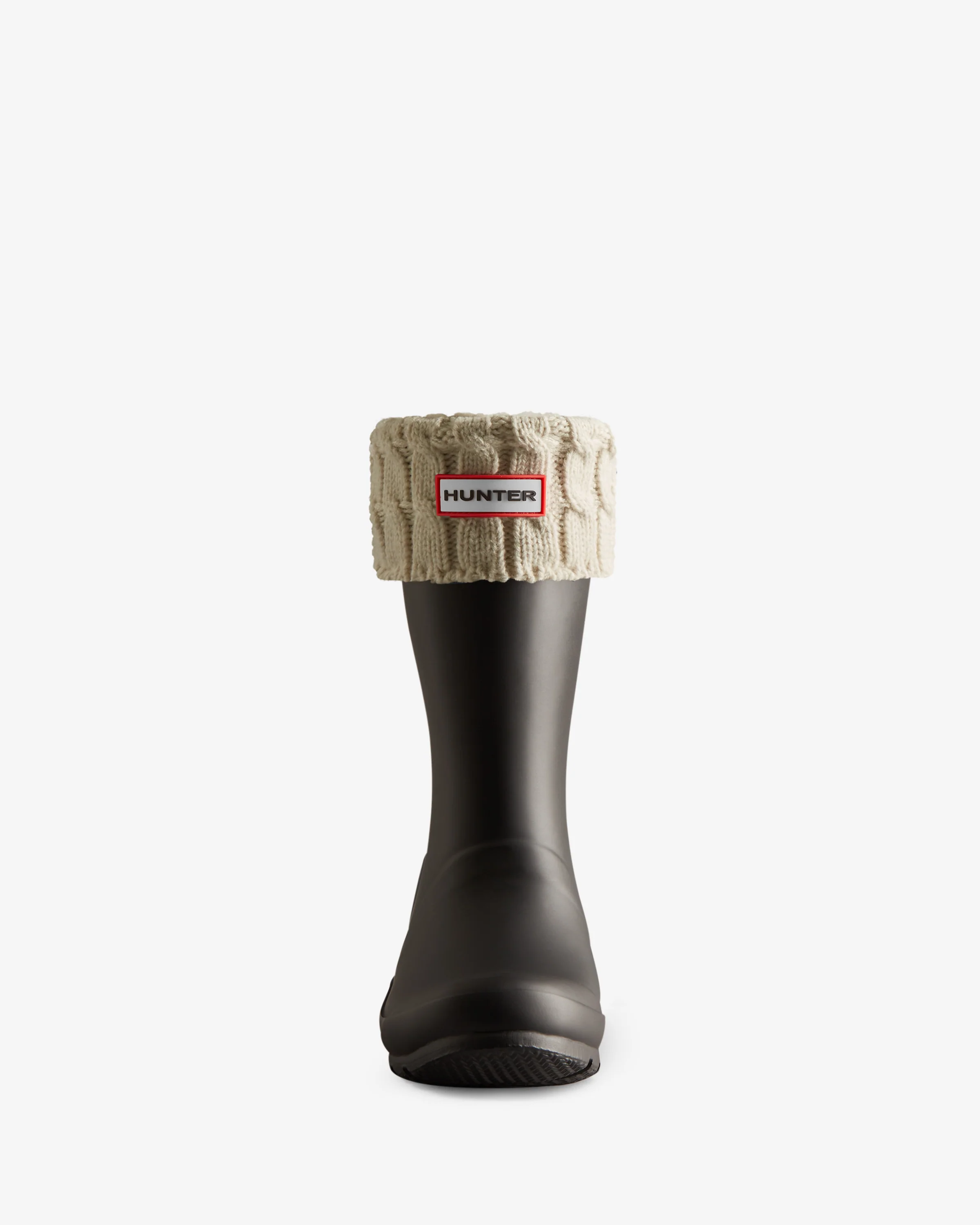 Recycled 6 Stitch Cable Cuff Short Boot Socks