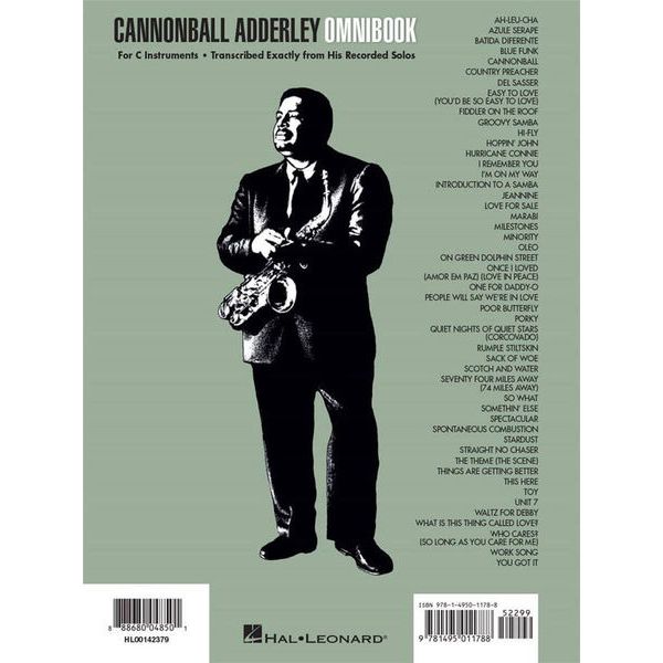 Hal Leonard Cannonball Adderley Omnibook C