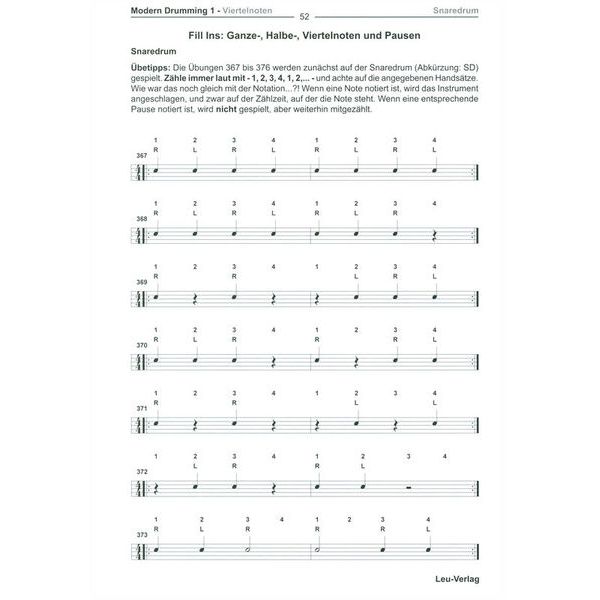 Leu Verlag Modern Drumming 1
