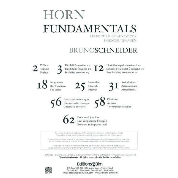Editions Bim Horn Fundamentals