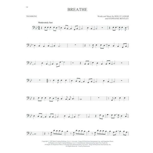 Hal Leonard 101 Hit Songs For Trombone