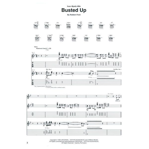 Hal Leonard Robben Ford Guitar Anthology