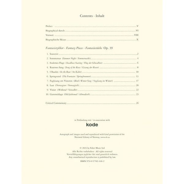 Edition Peters Backer Grndahl Fantasy Pieces