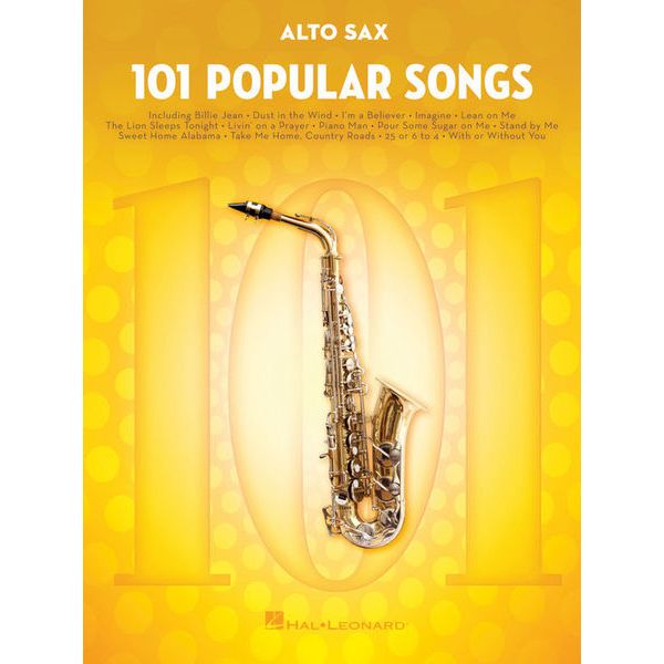 Hal Leonard 101 Popular Songs Alto Sax