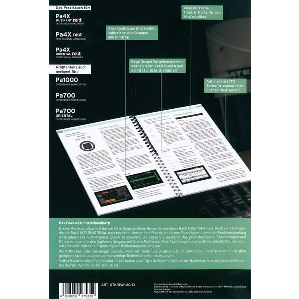 Korg PA-4X Praxishandbuch