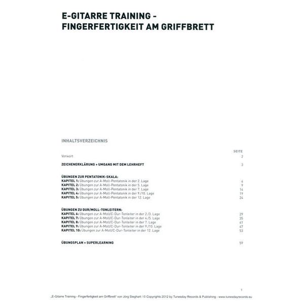 Tunesday Records Fingerfertigkeit am Griffbrett