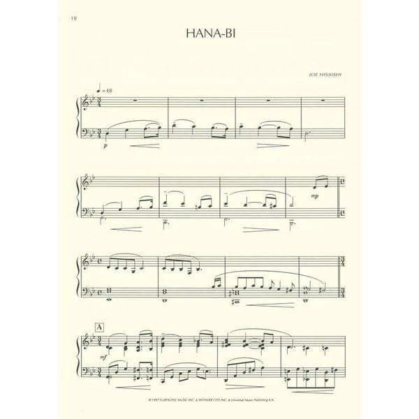 Zen-On Joe Hisaishi Best Of Piano