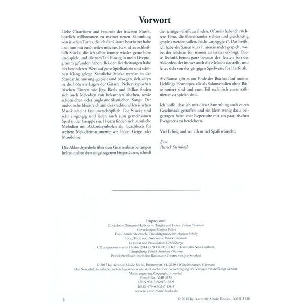 Acoustic Music Books Irish Guitar Tunes