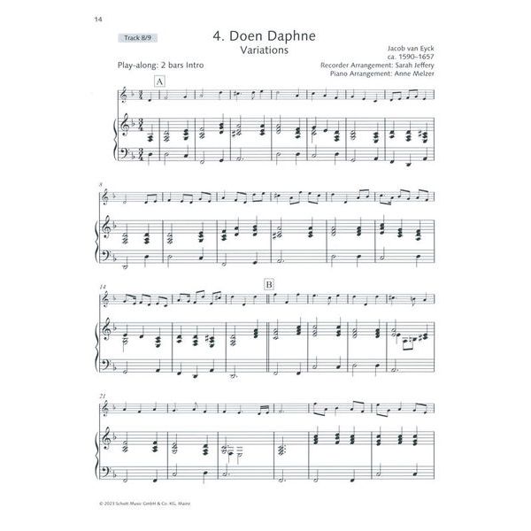 Schott My Favourite Melodies Recorder