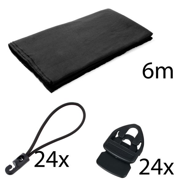 Stairville Molton 500g/m Set Black 6x3m