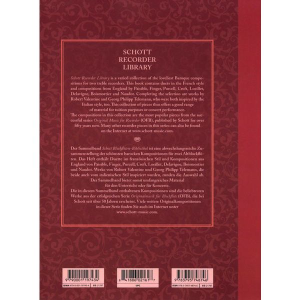 Schott Recorder Library Suites