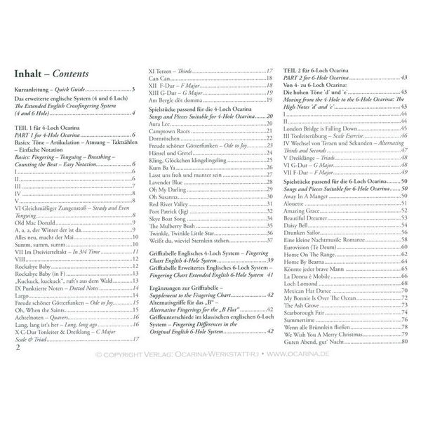 ocarinamusic Tutor for 4 and 6 hole Ocarina