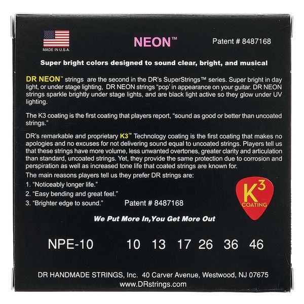 DR Strings Neon Pink NPE-10