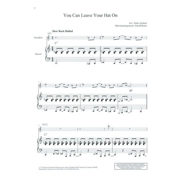 Schott Rock Ballads Tenor Saxophone