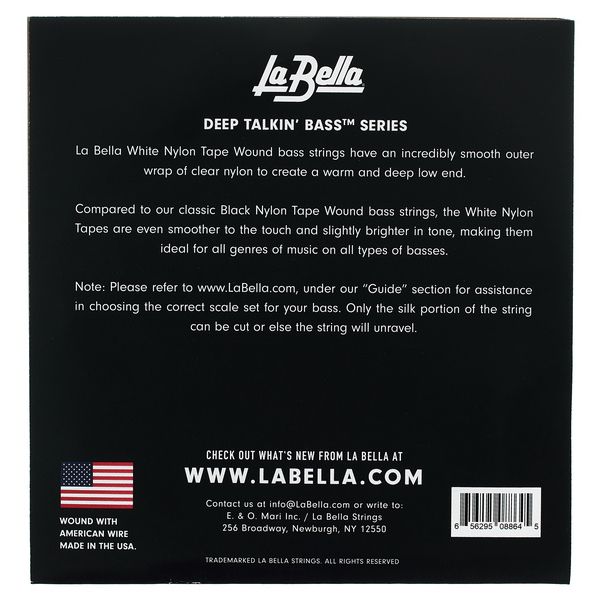 La Bella 750T-B White Nylon L