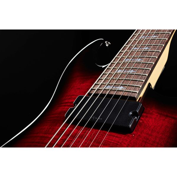 Schecter Demon-7 Crimson Red Burst
