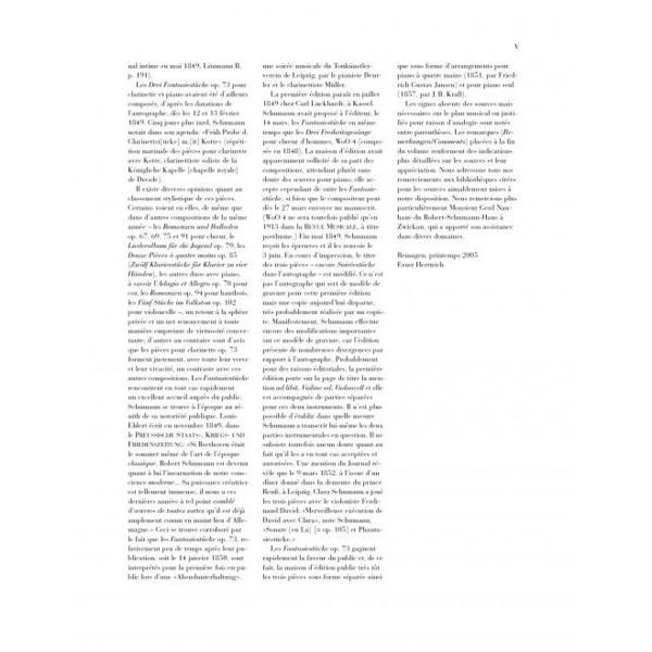 Henle Verlag Schumann Fantasiestücke Cl