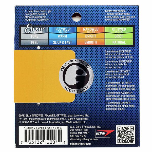 Elixir Nanoweb 12007 Super Light 7