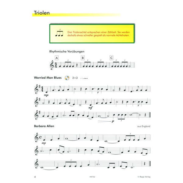 Horst Rapp Verlag Trompete Lernen mit Spa 2