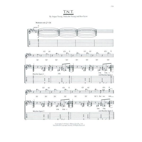 Wise Publications AC/DC Definitive Songbook