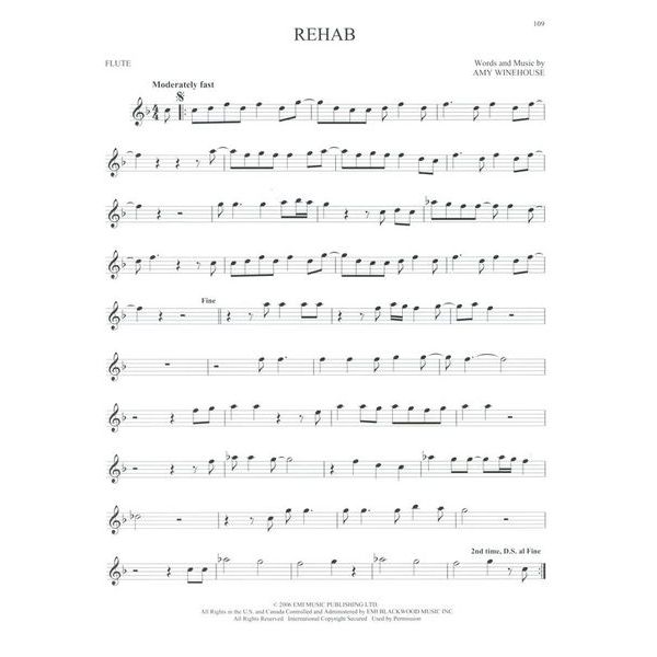 Hal Leonard 101 Hit Songs For Flute