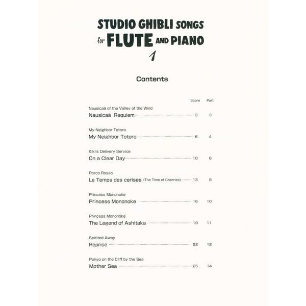 Yamaha Music Entertainment  Studio Ghibli Songs Flute 1