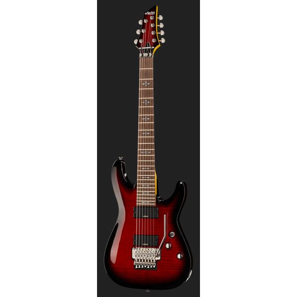 Schecter Demon 7 FR Crimson Red Burst