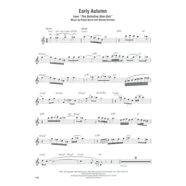 Hal Leonard Stan Getz Omnibook Bb