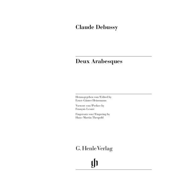 Henle Verlag Debussy Deux Arabesques