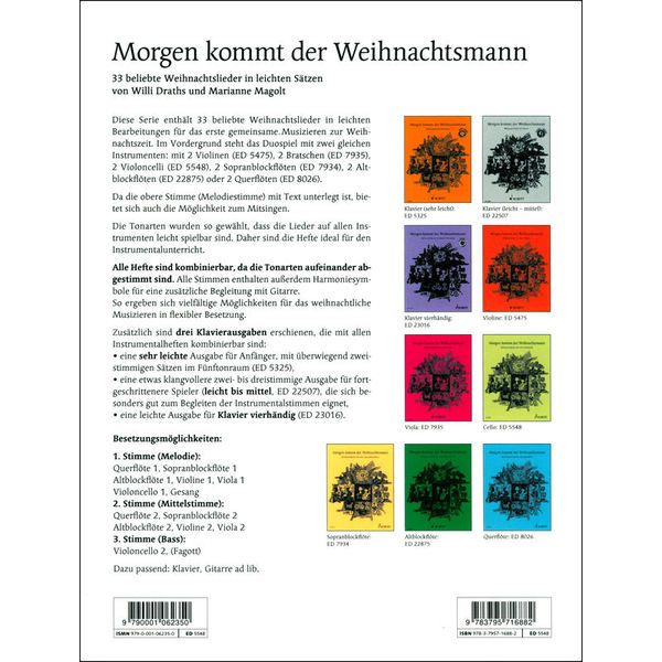 Schott Weihnachtsmann Cello