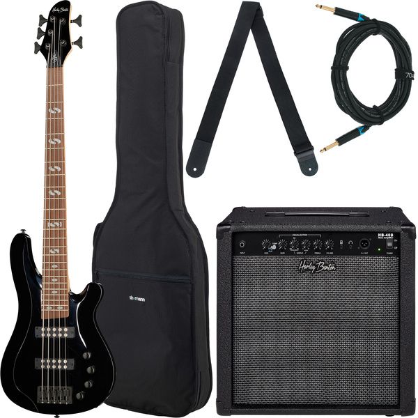 Harley Benton B-550 Black Progressive Set 1