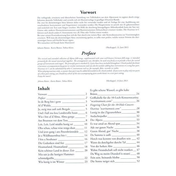 ocarinamusic Alpenlndische Volkslieder