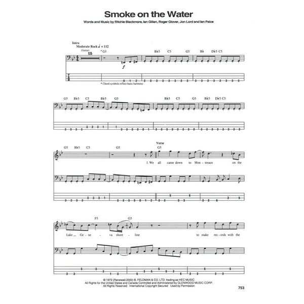 Hal Leonard Bass Tab White Pages