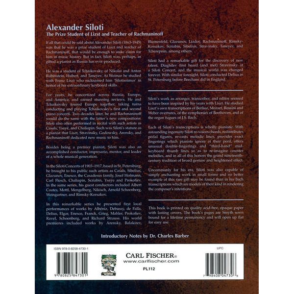 Carl Fischer Alexander Siloti Collection