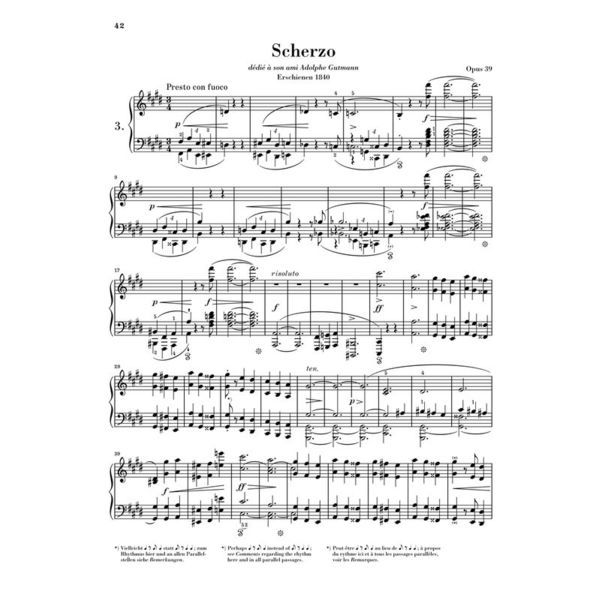 Henle Verlag Chopin Scherzi