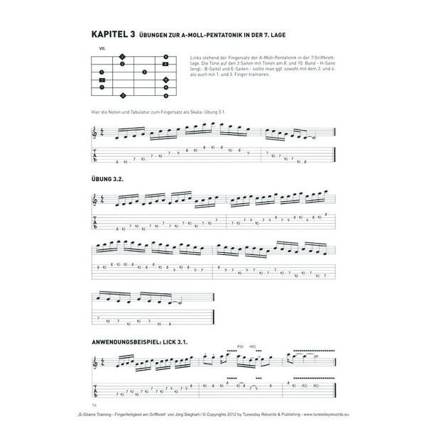 Tunesday Records Fingerfertigkeit am Griffbrett