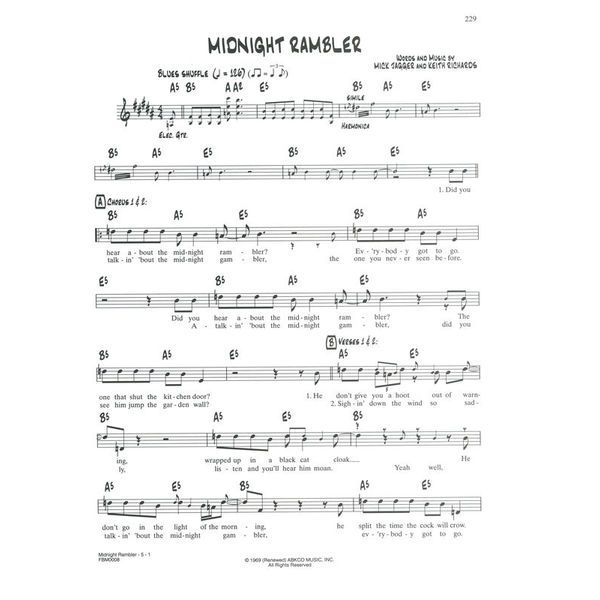 Alfred Music Publishing Rolling Stones Fake Book