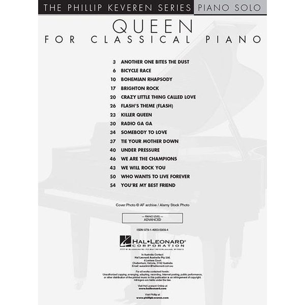 Hal Leonard Queen For Classical Piano