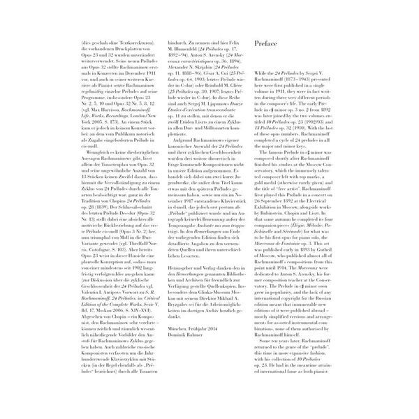 Henle Verlag Rachmaninow 24 Préludes